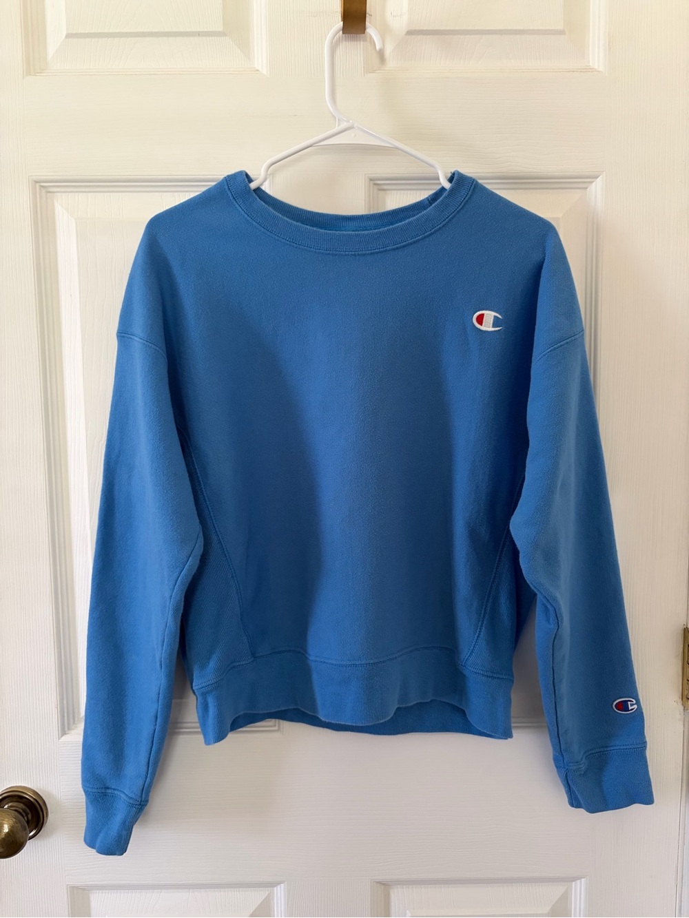 Champion Women's Sky Blue Crewneck Sweatshirt